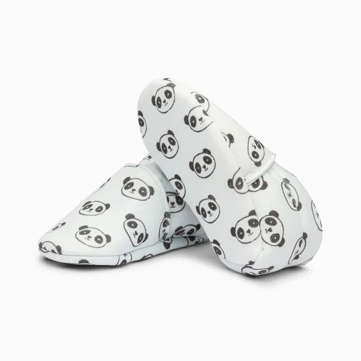 Panda Cotton Baby Shoe - Blue And Black