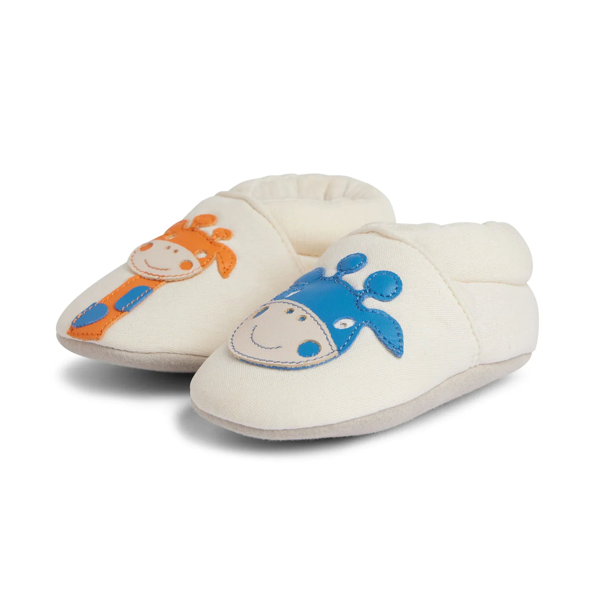 Baby Giraffe Cotton Baby Shoe - Cream