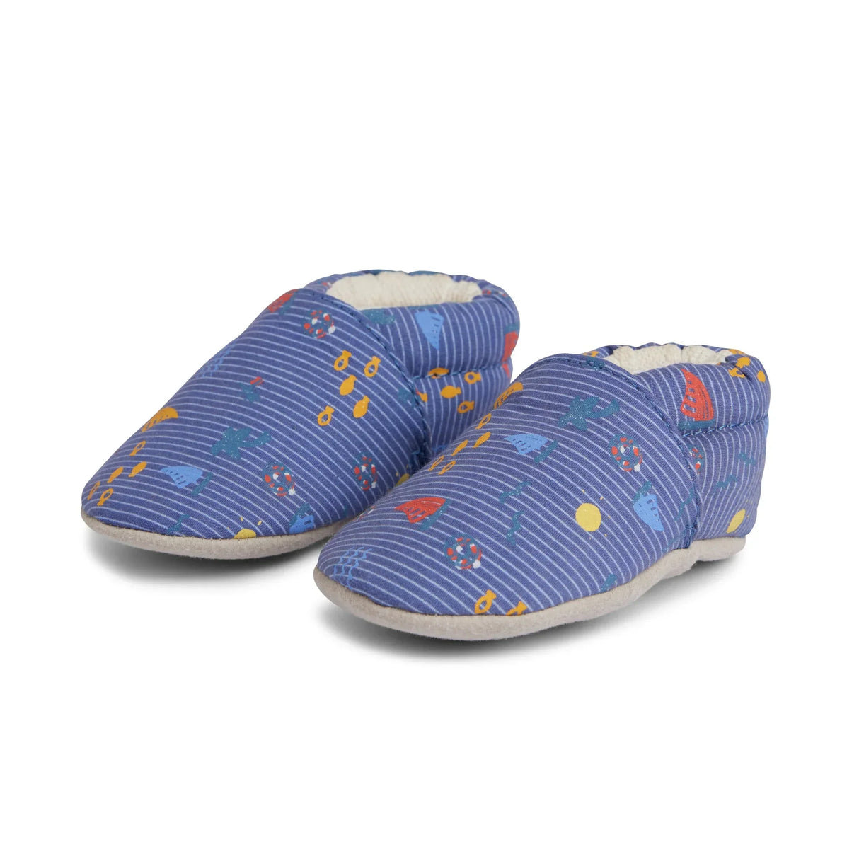 Beach Cotton Baby Shoe - Blue
