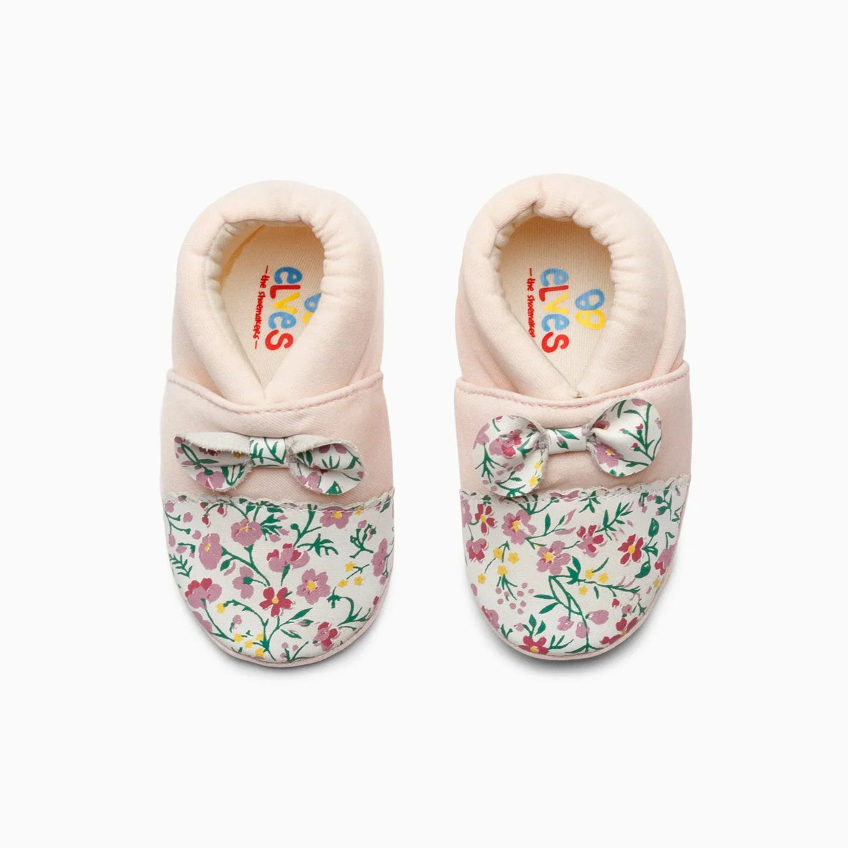 Bow Cotton Baby Shoe - Baby Pink