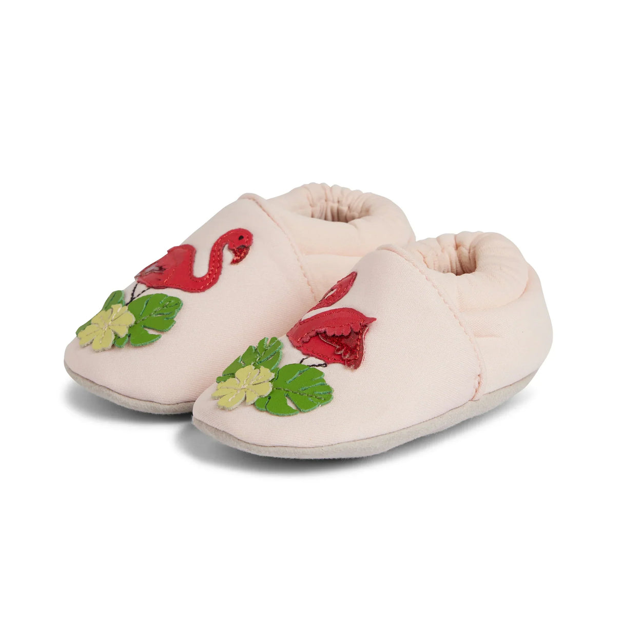 Flamingo Cotton Baby Shoe - Light Pink