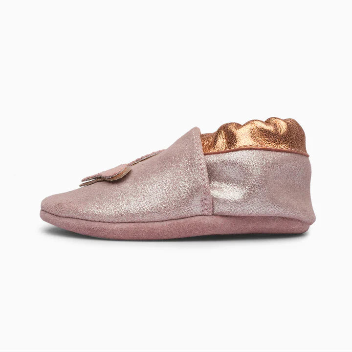 Glitterfly Leather Baby Shoe - Pink