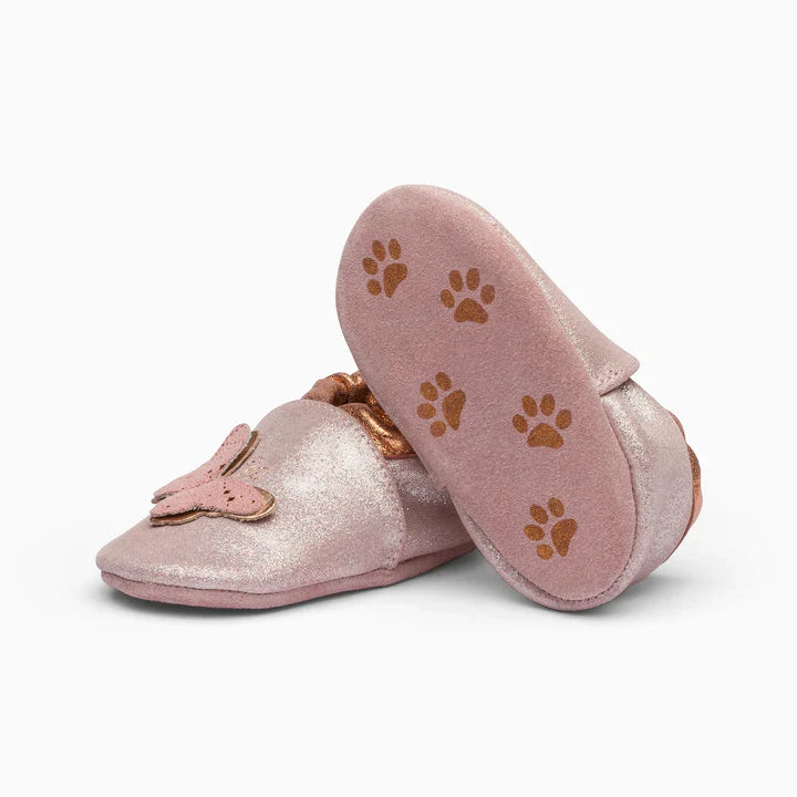 Glitterfly Leather Baby Shoe - Pink