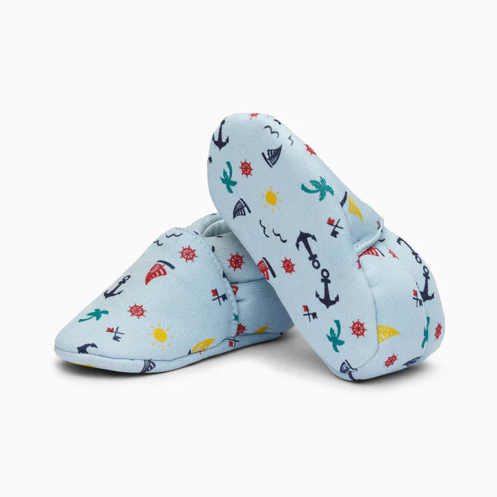 Seaside Cotton Baby Shoe - Baby Blue