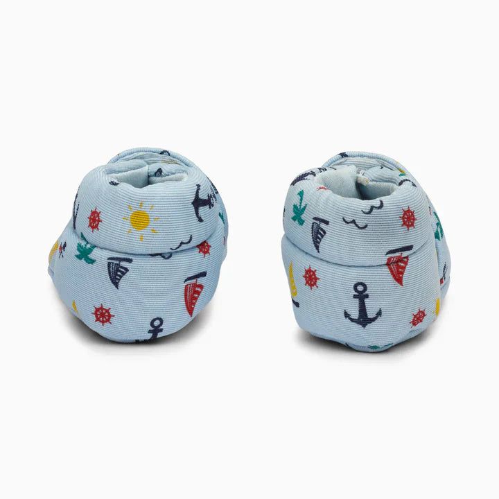 Seaside Cotton Baby Shoe - Baby Blue