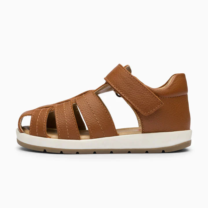 Single Strap Trio Kids Leather Sandals
