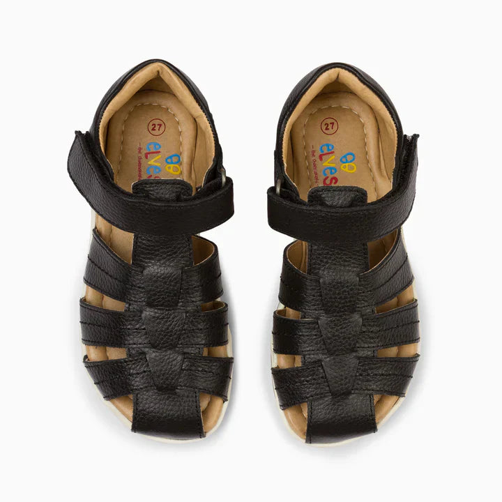 Single Strap Trio Kids Leather Sandals