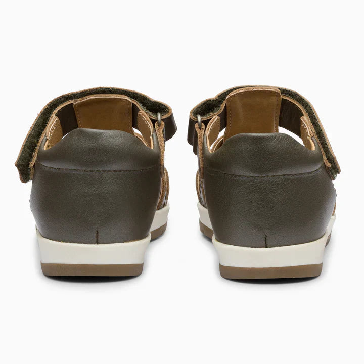 Single Strap Trio Kids Leather Sandals