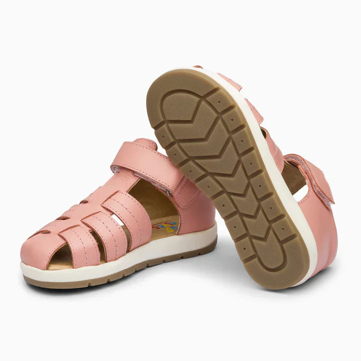 Single Strap Trio Kids Leather Sandals