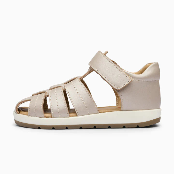 Single Strap Trio Kids Leather Sandals