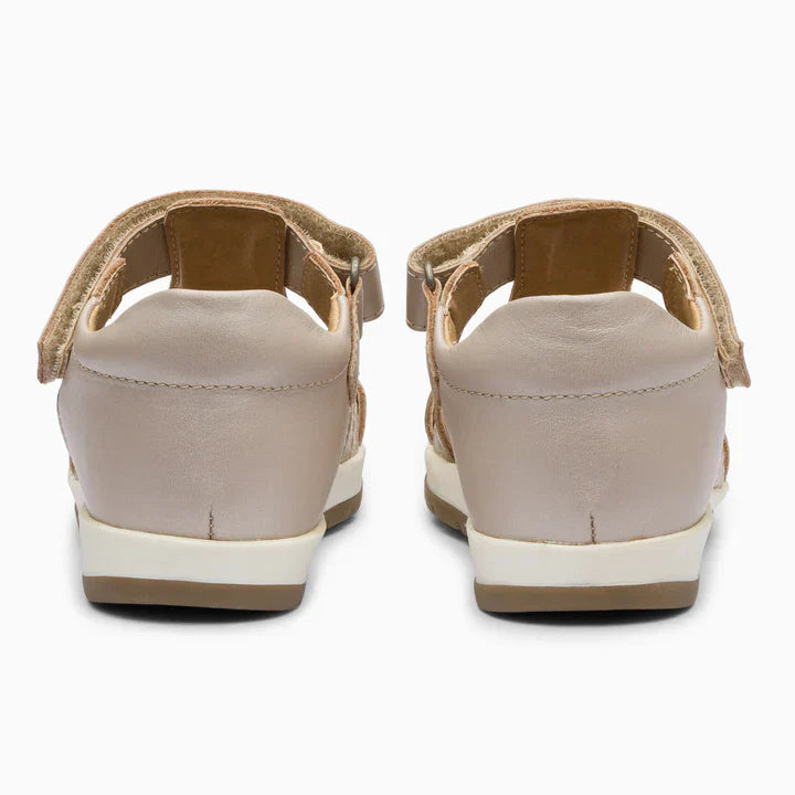 Single Strap Trio Kids Leather Sandals