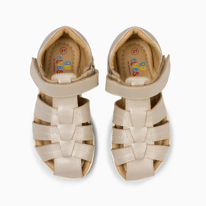 Single Strap Trio Kids Leather Sandals