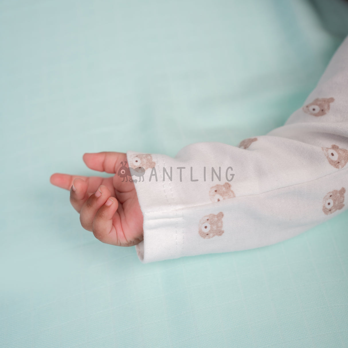 Footed Rompers -Teddy