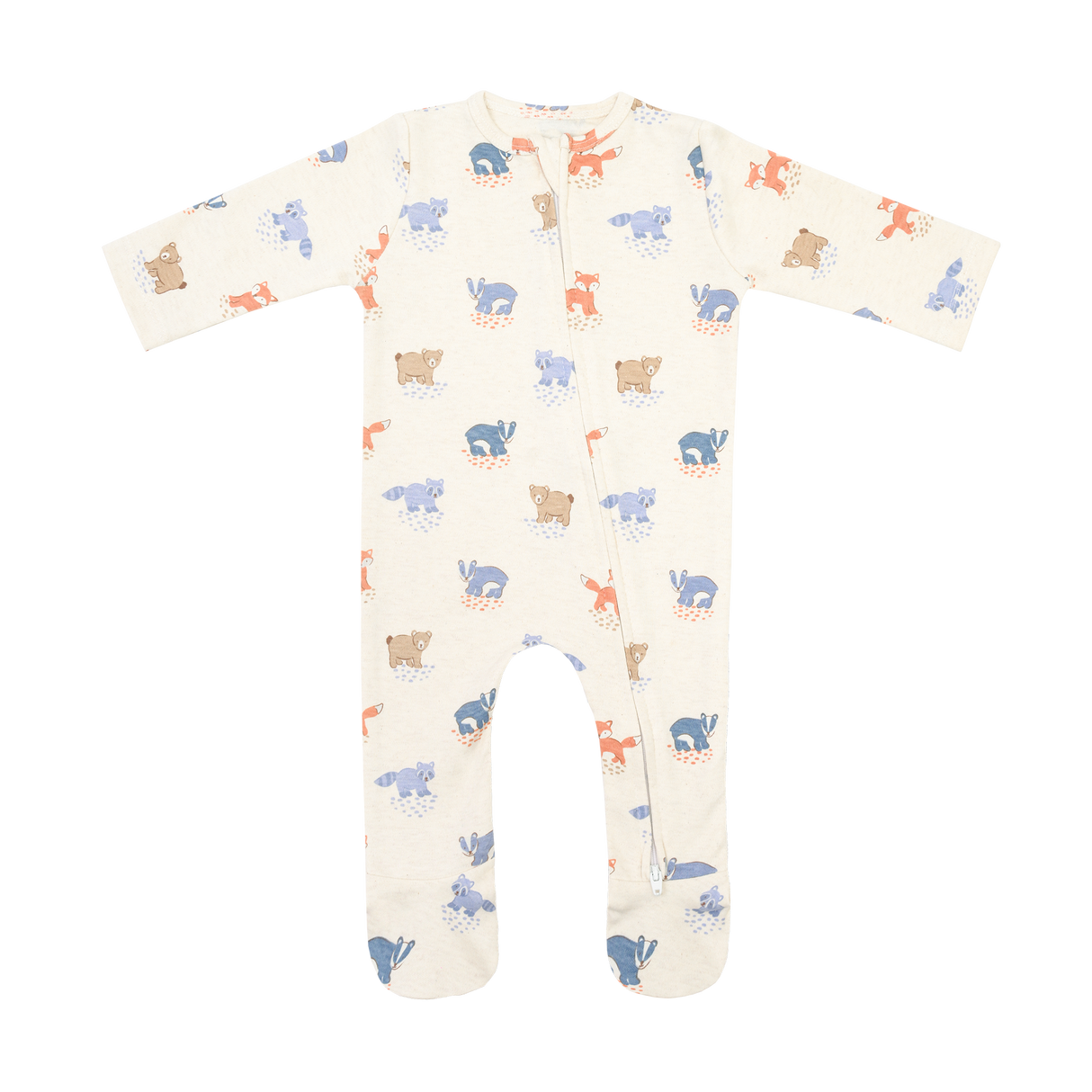 Footed Rompers - Woods