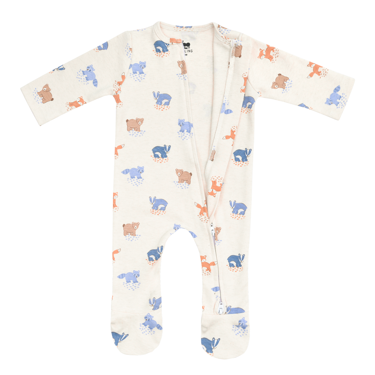 Footed Rompers - Woods