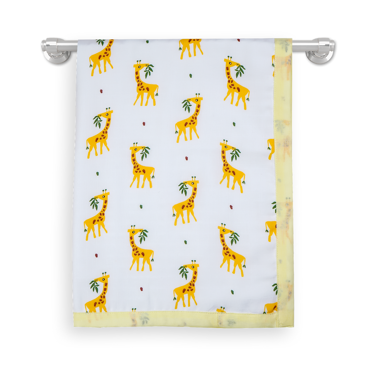 4 Layers Muslin Holding Towel - Yellow Giffy