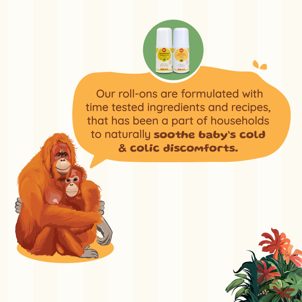 Instant Relief Combo for Babies - Colic relief tummy roll-on + Calm and comforting roll-on