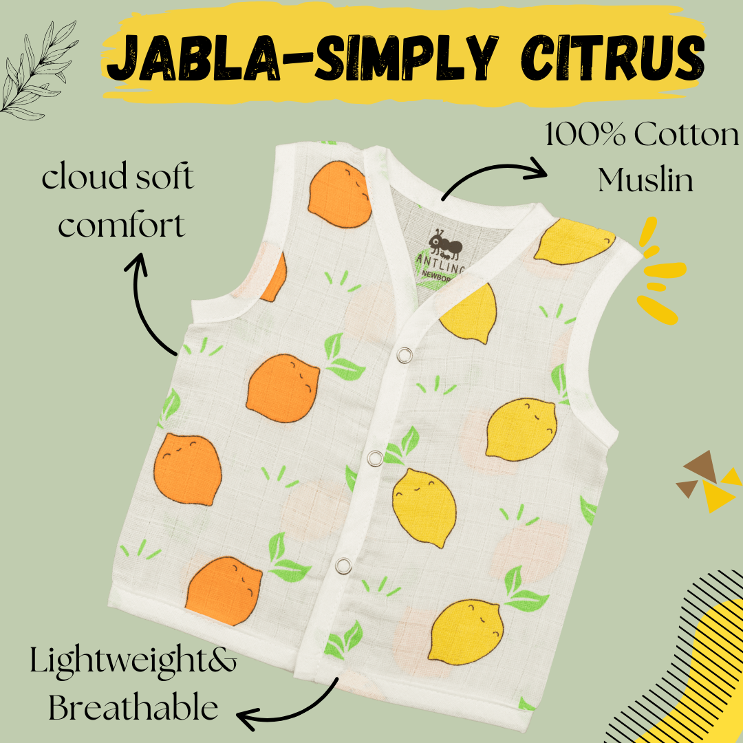 Muslin Jabla - Simply Citrus
