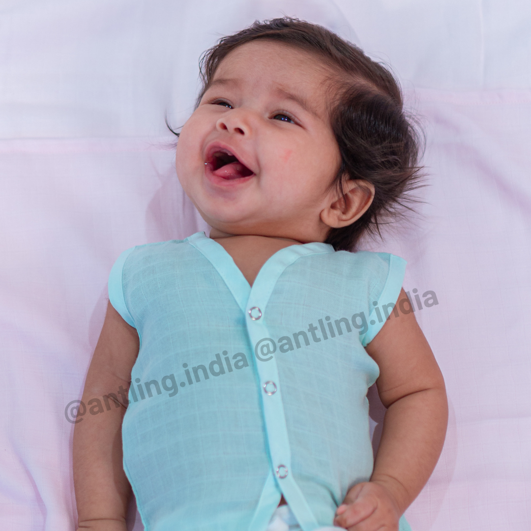 Muslin Jabla - Soft Cyan