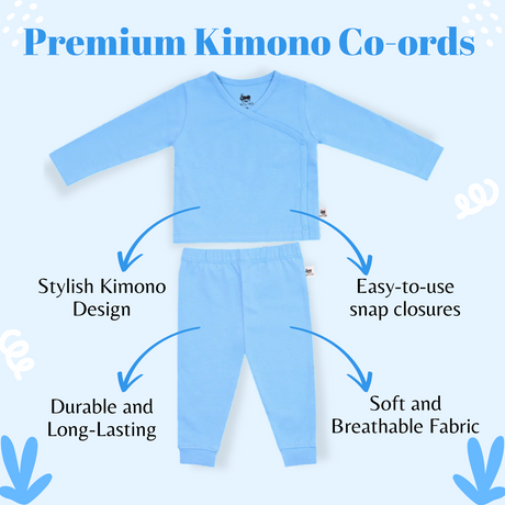 Premium Unisex Kimono Co-ords - Ice