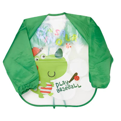 Sleeved Washable Waterproof Bib/Apron with Pocket & Tying Robe
