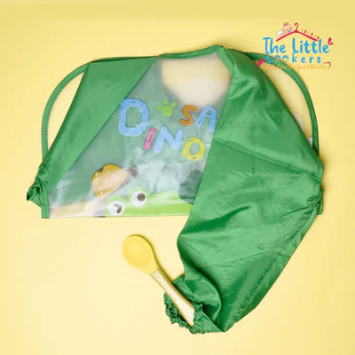 Sleeved Washable Waterproof Bib/Apron with Pocket & Tying Robe