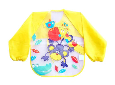 Sleeved Washable Waterproof Bib/Apron with Pocket & Tying Robe