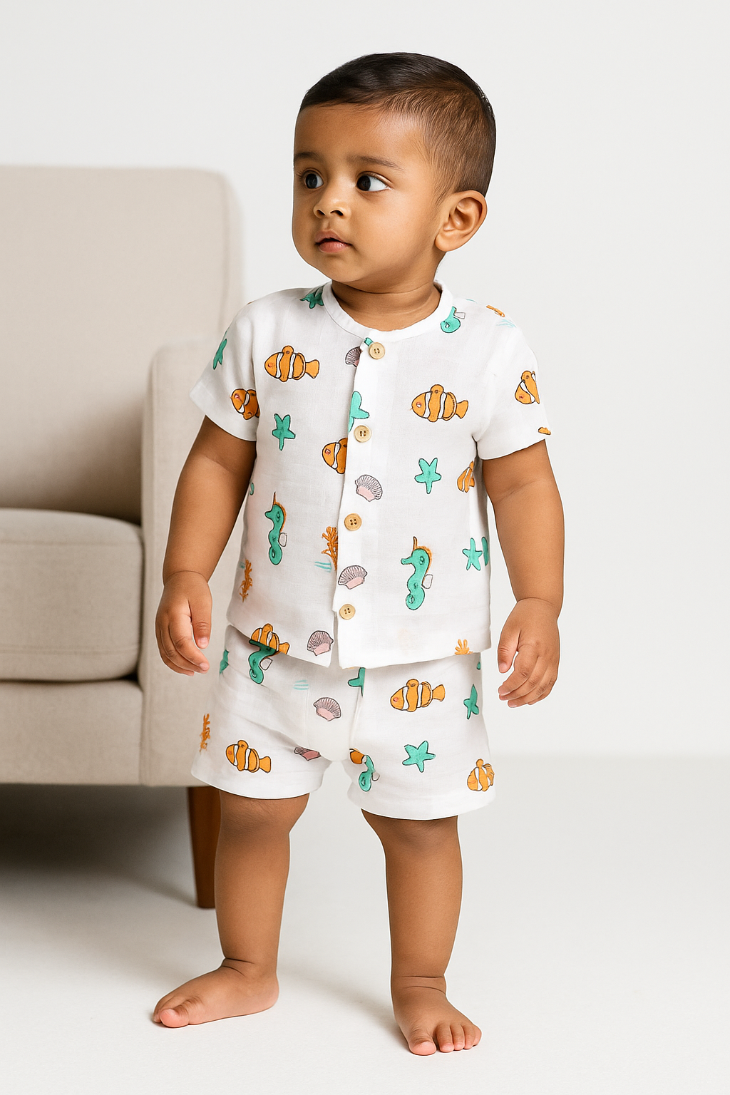 Muslin Co-ords - Sea World