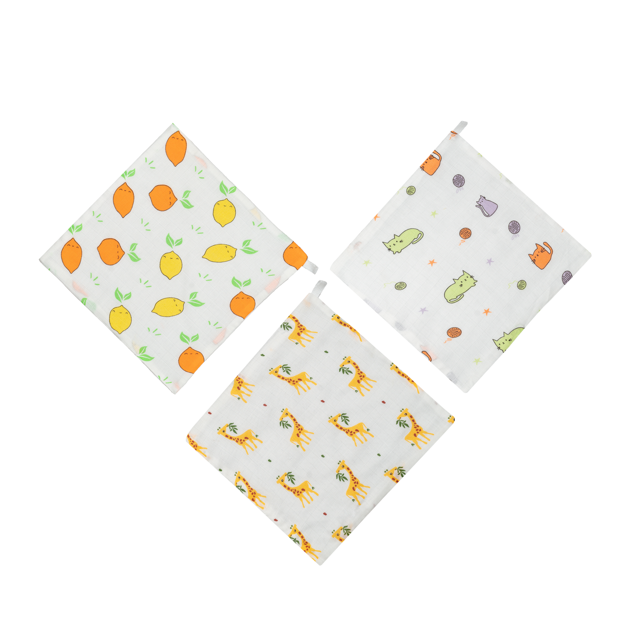 Muslin Wipes (3 layers) - Pack of 3 prints