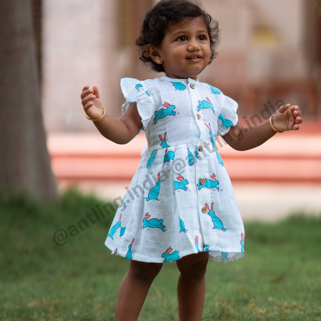 Muslin Frock - Hunny Bunny