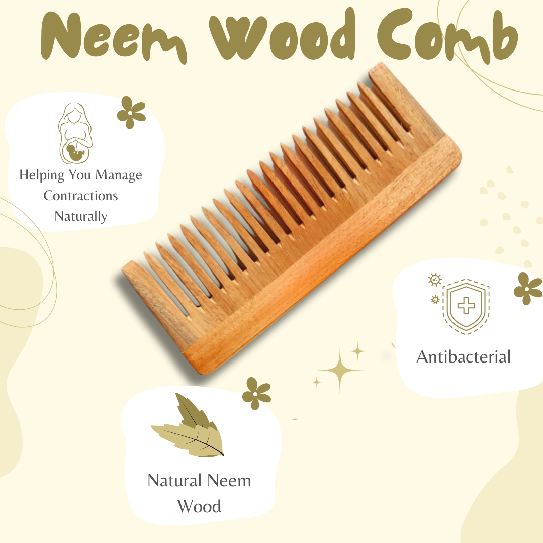 Neem Wood Comb For Pain Relief During labor