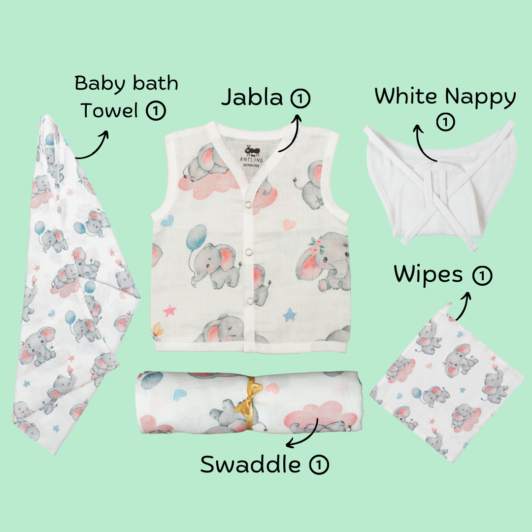 Newborn Small Combo - Elephant Dreams