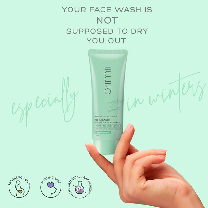 pH Balance Hydrating Gentle Face Wash with Ceramides - Pregnancy Safe