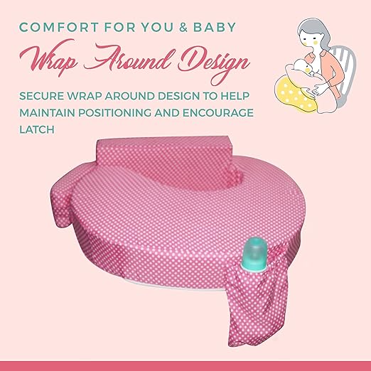 Breastfeeding Pillow - D type with Adjustable Strap