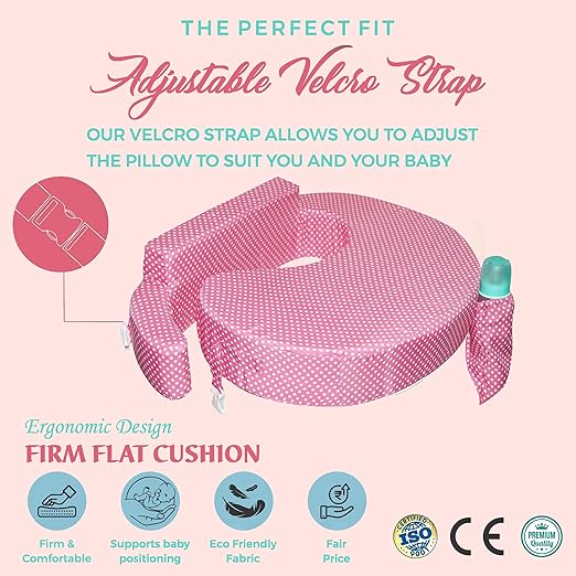 Breastfeeding Pillow - D type with Adjustable Strap