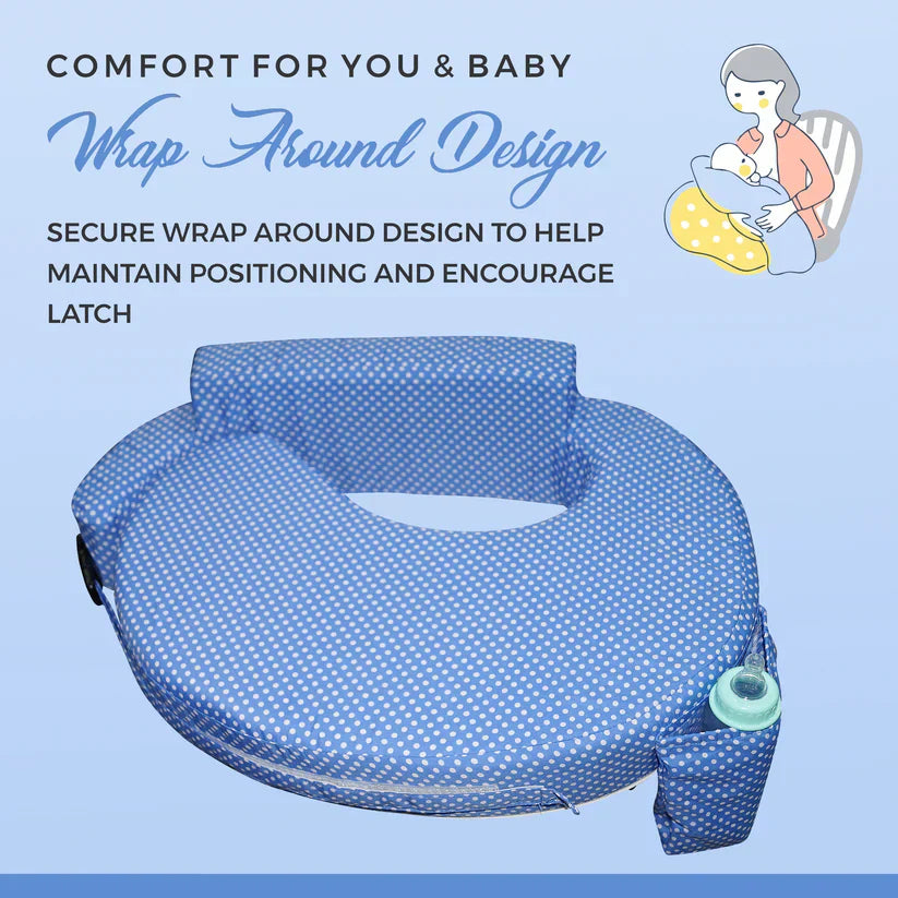 Breastfeeding Pillow - D type with Adjustable Strap