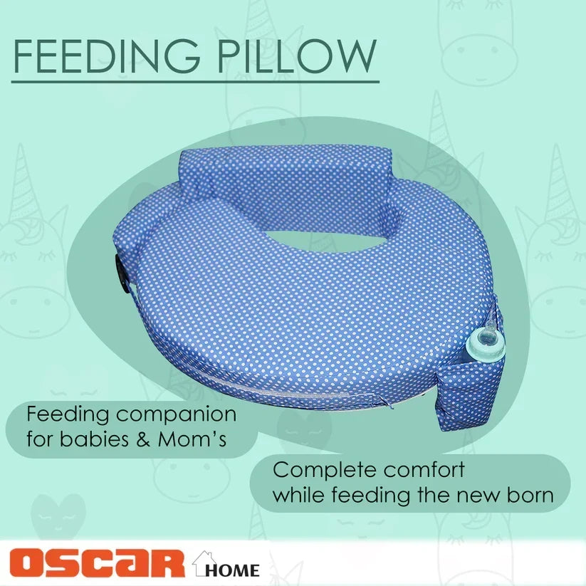 Breastfeeding Pillow - D type with Adjustable Strap