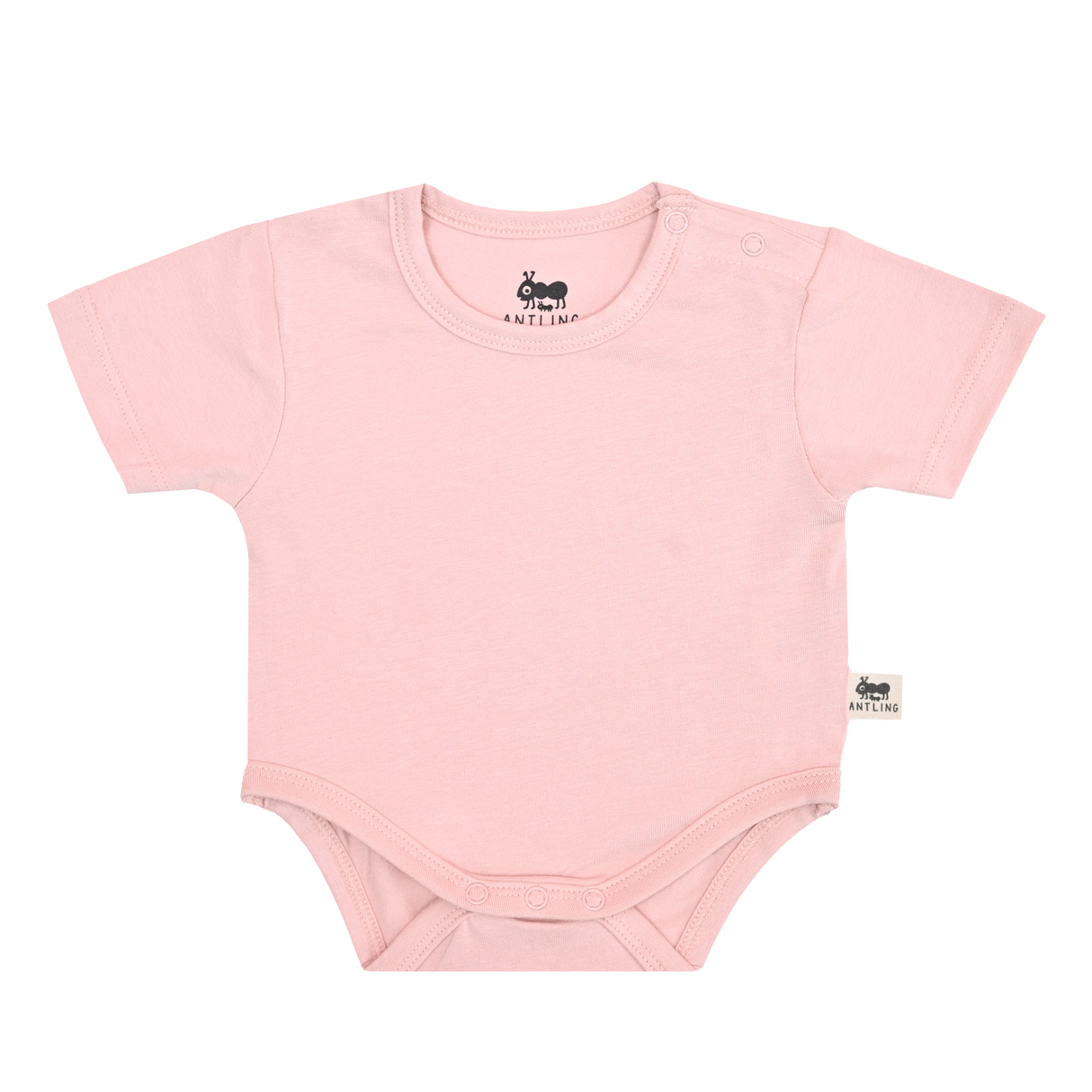 Premium Baby Unisex Cotton Half Sleeve Romper - Pink Petals