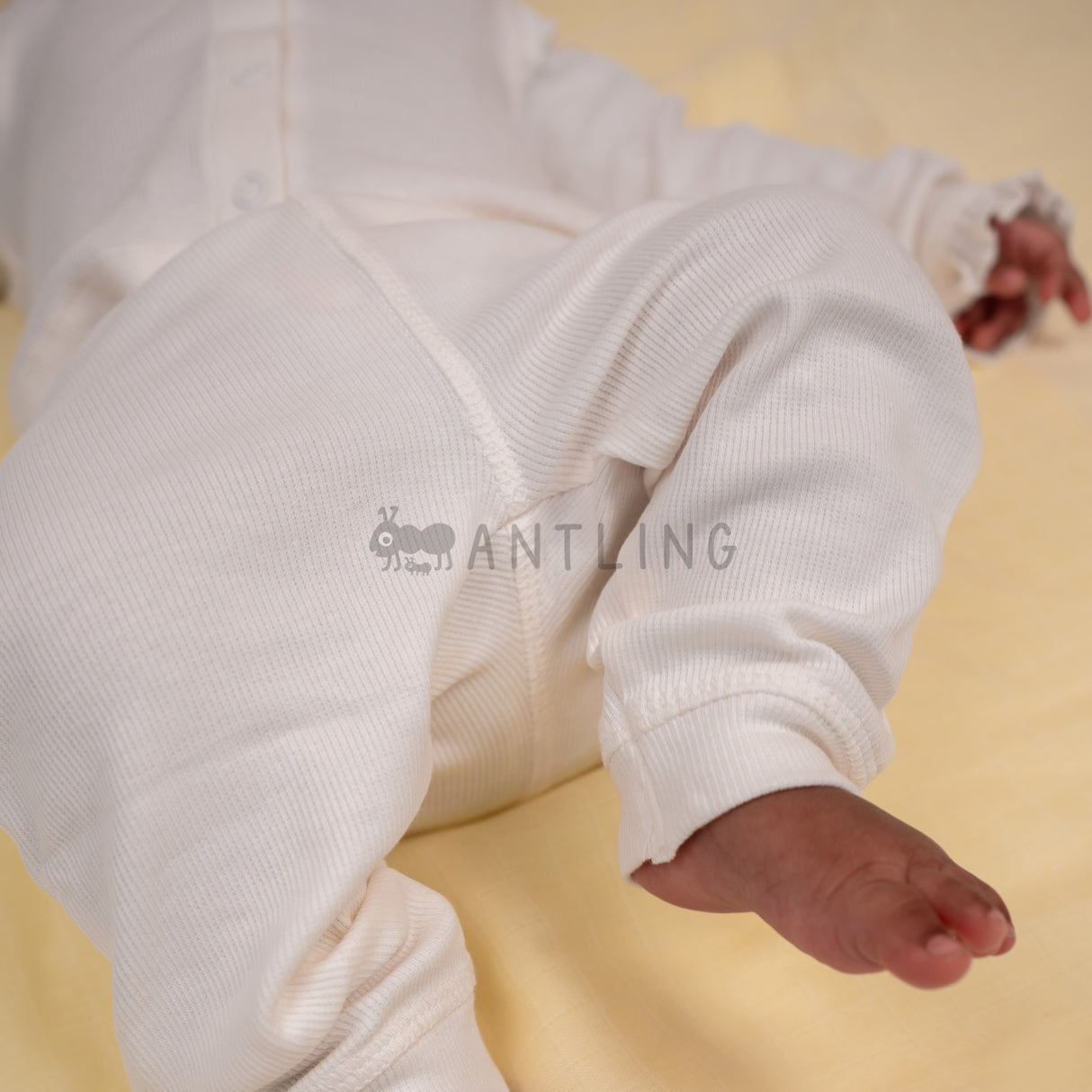 Premium Ruffle Collar Co-ords - Ecru