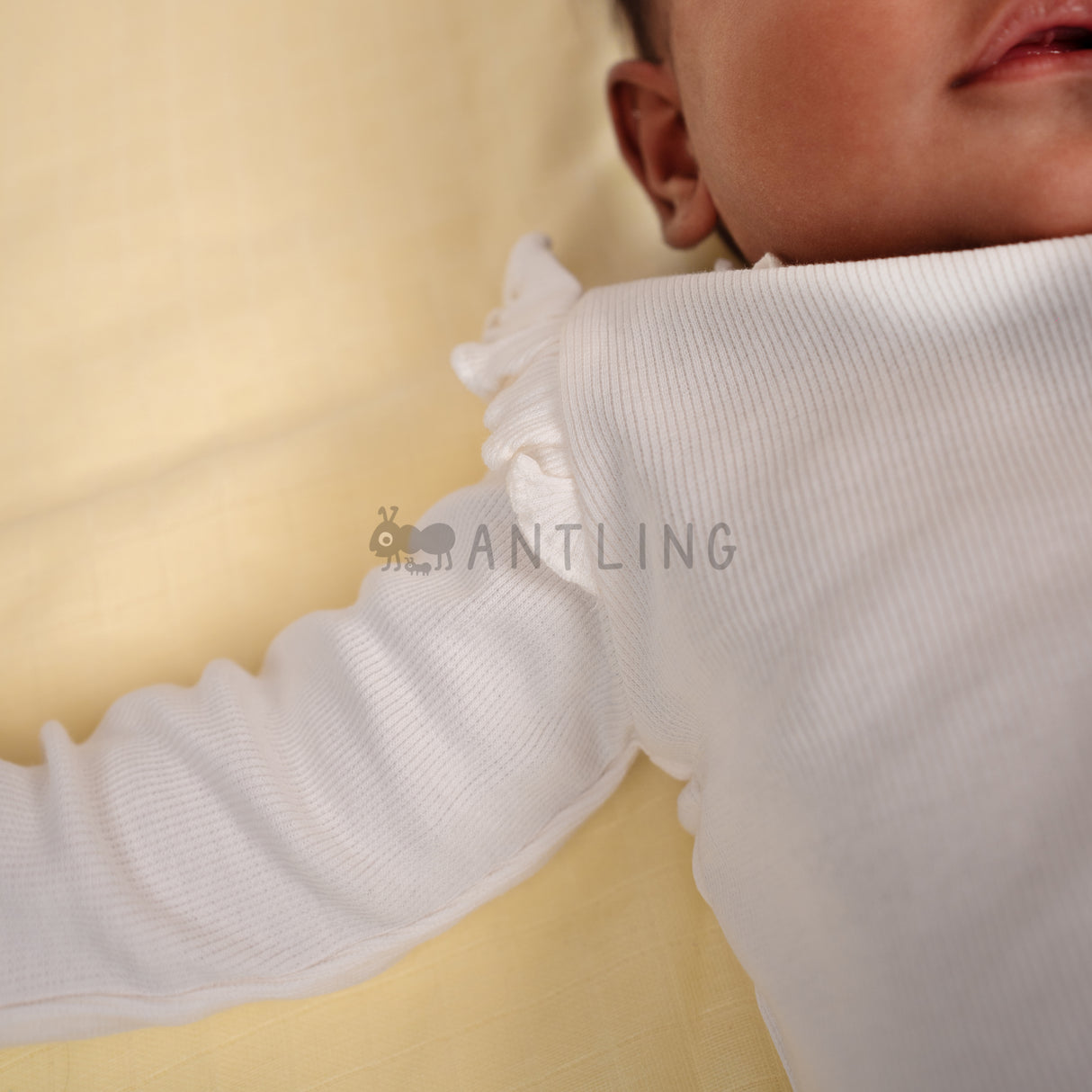 Premium Ruffle Collar Co-ords - Ecru