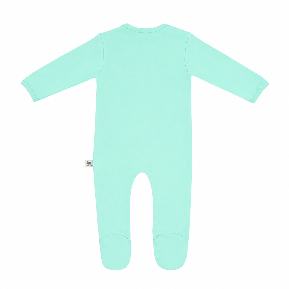 Premium Footed Rompers - Cyan