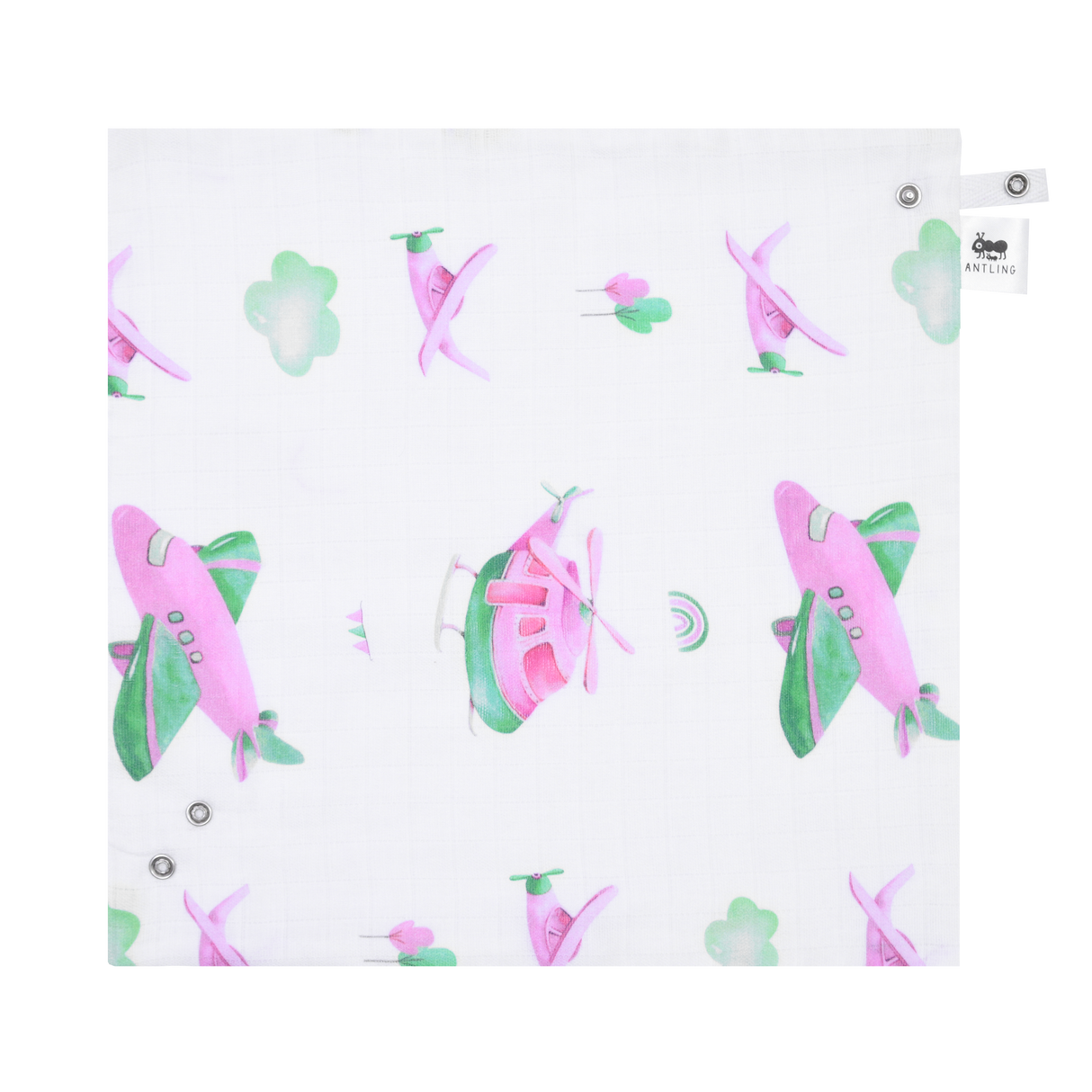 Premium Muslin Bib cum Wash Cloth  (2 layers) - Pack of 4 prints