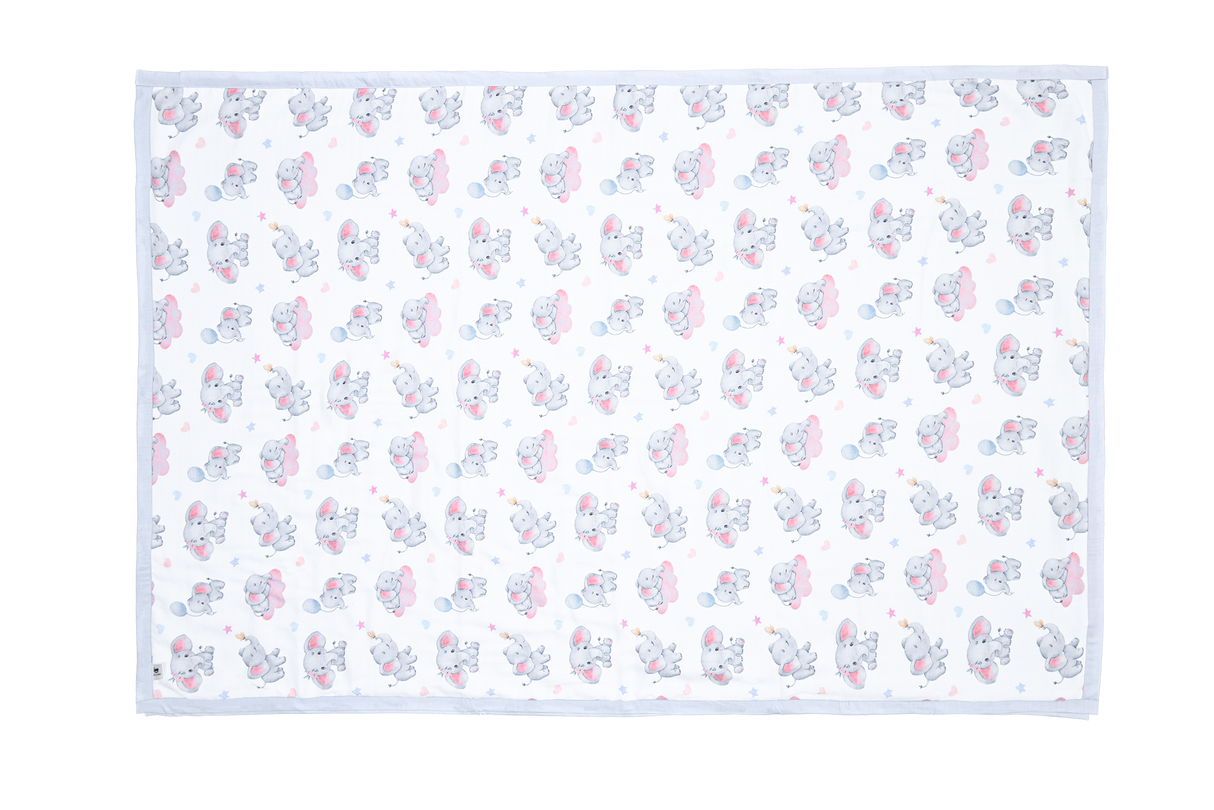 Premium Muslin Toddler Blanket (4 layers) - Elephant Dreams