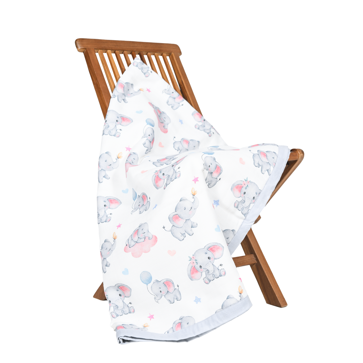 Premium Muslin Toddler Blanket (4 layers) - Elephant Dreams
