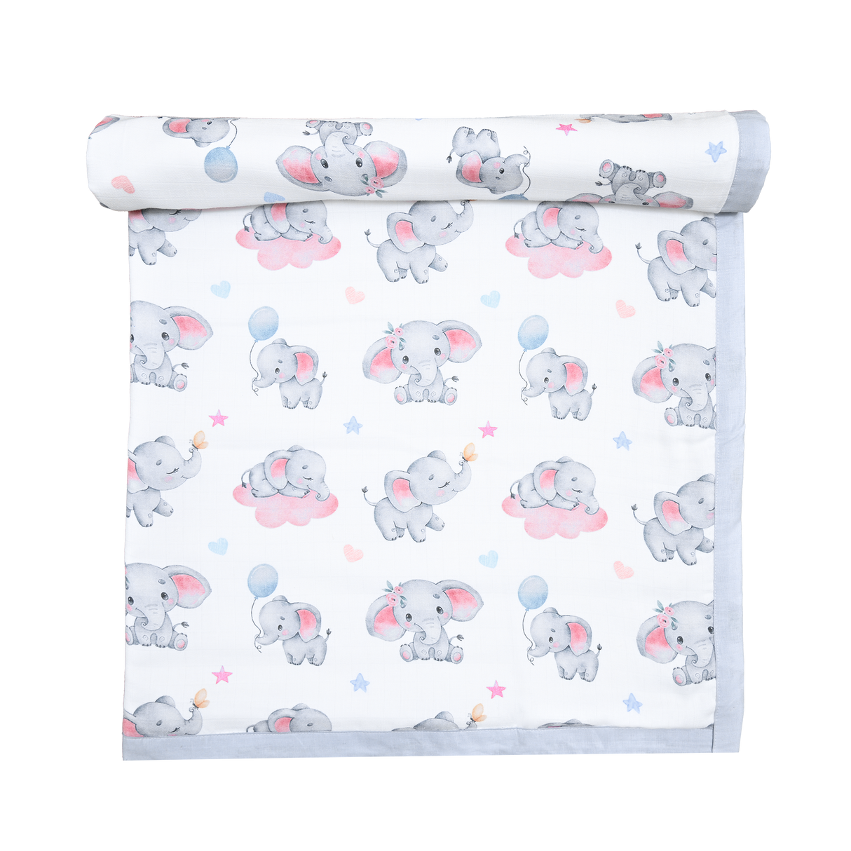 Premium Muslin Toddler Blanket (4 layers) - Elephant Dreams