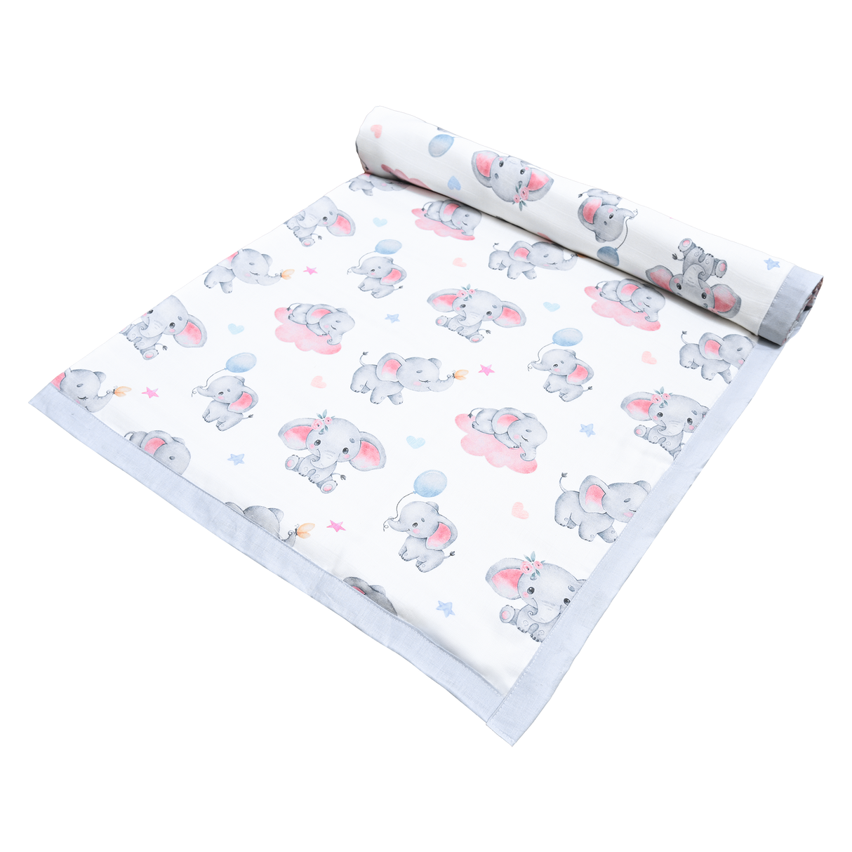 Premium Muslin Toddler Blanket (4 layers) - Elephant Dreams