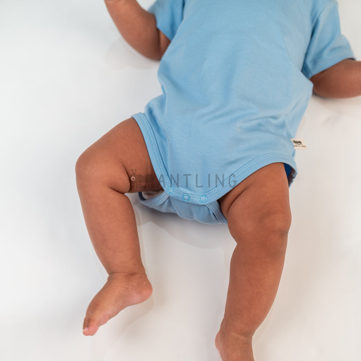 Premium Baby Unisex Cotton Half Sleeve Romper - Ice