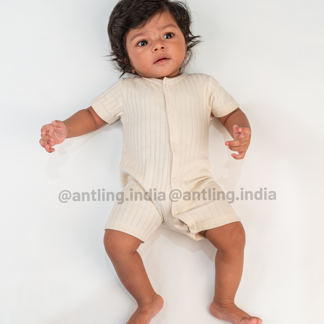 Premium Short-Sleeved Baby Bodysuit - Whisper