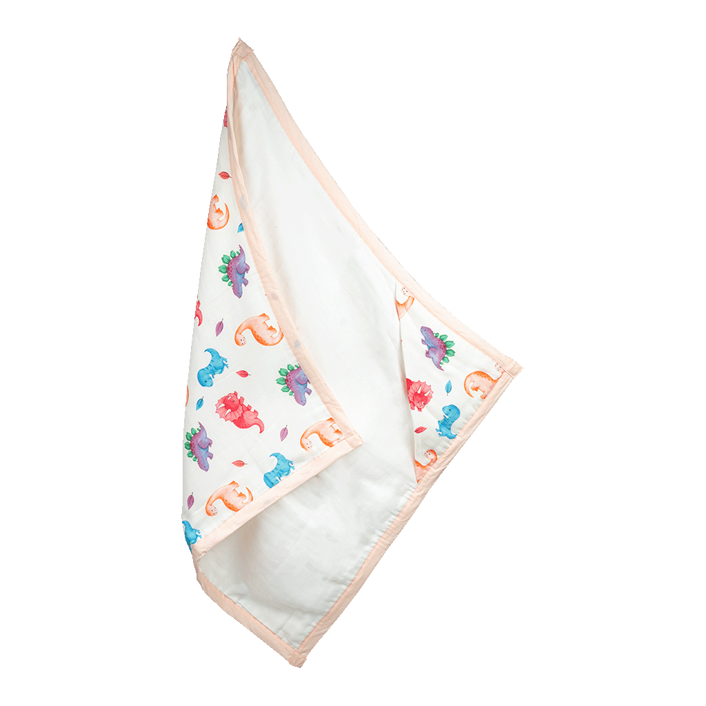 Premium Receiving Blanket (8 layers) - Dino World