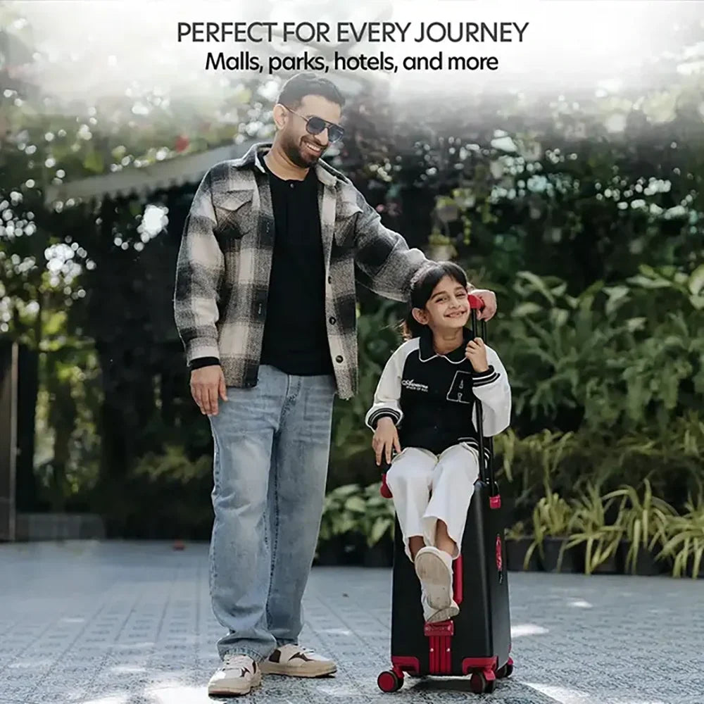 Kids Ride On Suitcase Intense Black